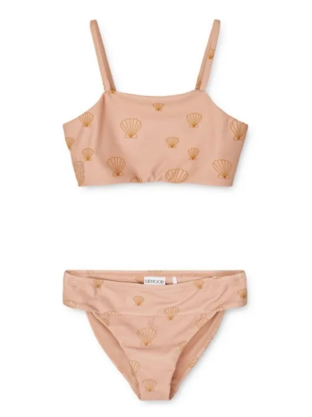 Brand new Liewood Shell-Print Bikini Set in Blush Peach kids size 10 (140)
